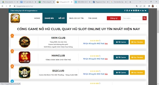 Nơi review chân thực về các cổng game nổ hũ