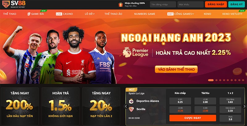 Nhà cái SV88 - Địa chỉ cá cược thể thao uy tín số 1 thị trường