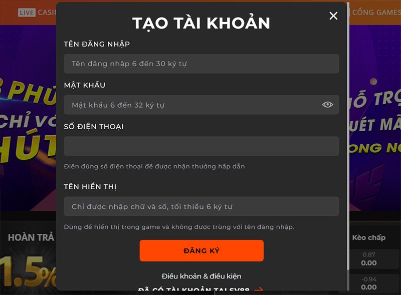 Nhà cái SV88 - Địa chỉ cá cược thể thao uy tín số 1 thị trường