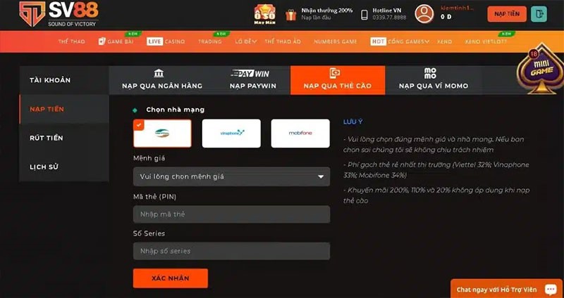 Nhà cái SV88 - Địa chỉ cá cược thể thao uy tín số 1 thị trường